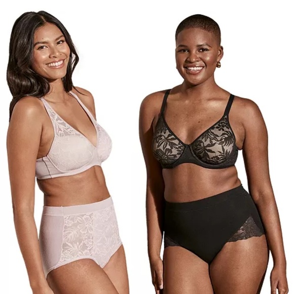 Bali Breathe Wireless T-Shirt Bra DF7594 Black 2XL NWT - Picture 8 of 8